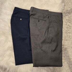 Calvin Klein Men's Dress Pants - Navy and Gray